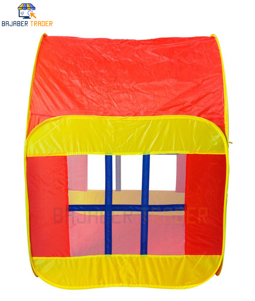 Big Tent House For Kids With 50 Soft Balls Tent Series Pop Up Pretend Play House 110x90x90cm