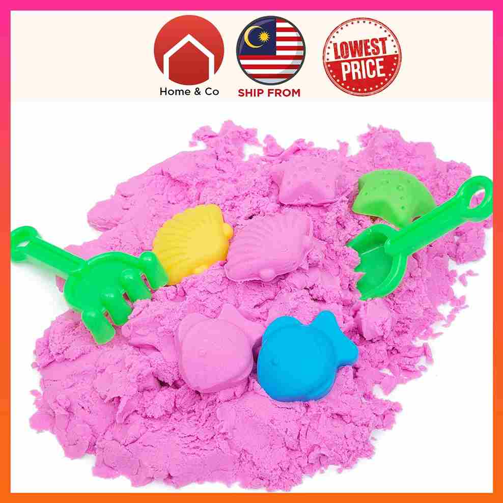 Kinetic Sand Pouch For Kids 1KG 500g 250g Magic Sand Toy Set for Kids, Molds Creative Playing Sets Kids Activity Toy Soft Sand Clay Random Color