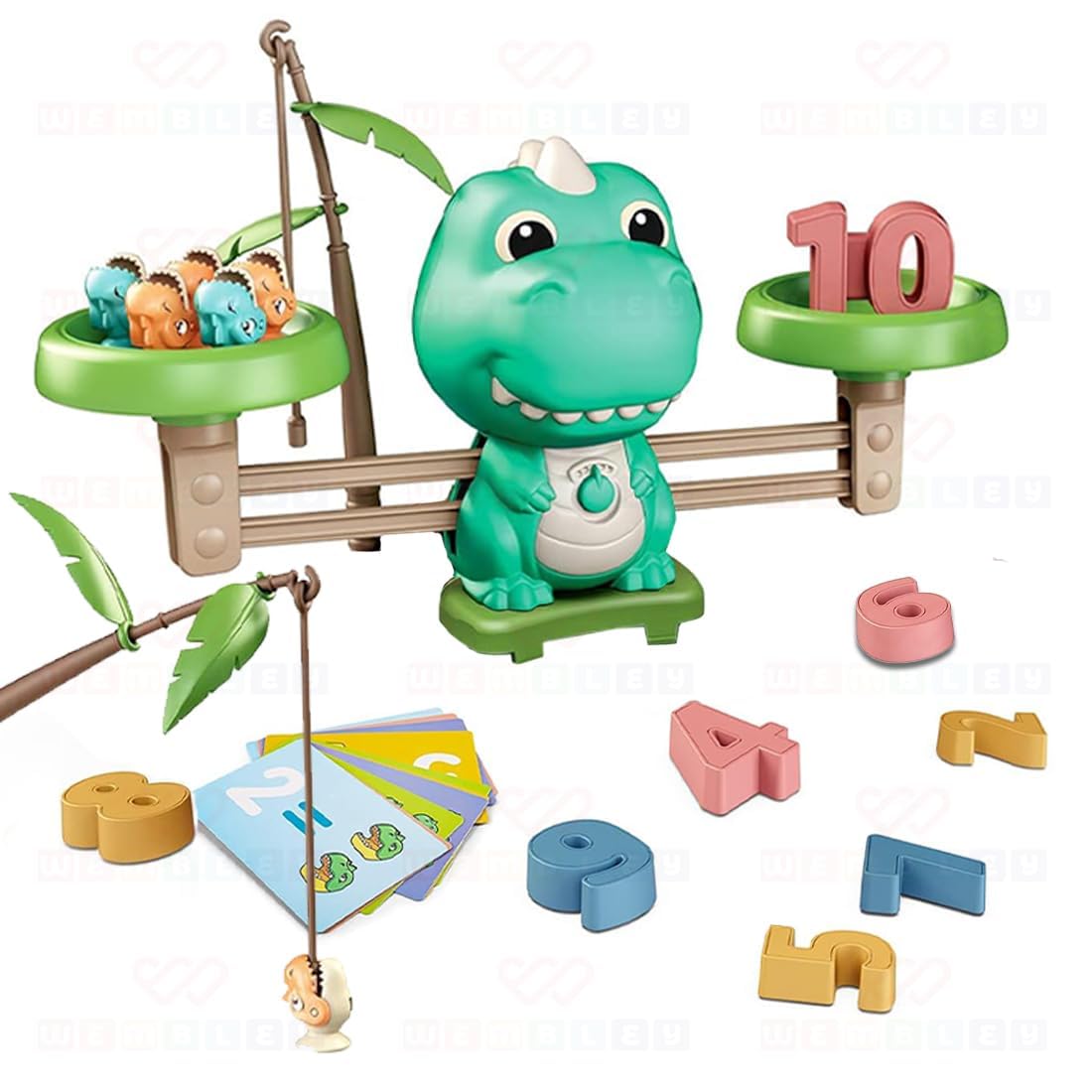 2 in 1 Dino Balancing Toy for Kids Math Game for Kids Educational Games Number Toy Educational Learning Activity Toy Engaging Preschool Game Children's,