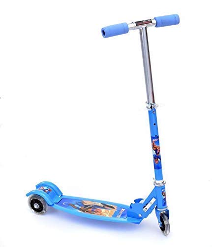 Scooty For Kids Wide Deck Heavy Weight Metal Body Adjustable 3 Wheel Kick Scooter Gifts For Toddlers Children Boys Girls