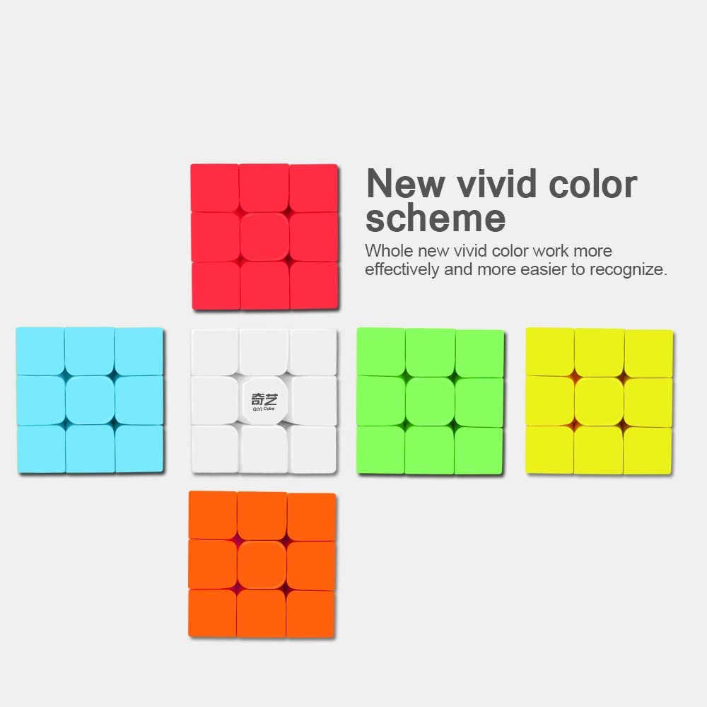 Original Qiyi Rubiks Cube 3x3 Sticker Less Qiyi Warrior S Best Quality Fast Speed Magic Rubik Speed Cube Educational Puzzle Toys