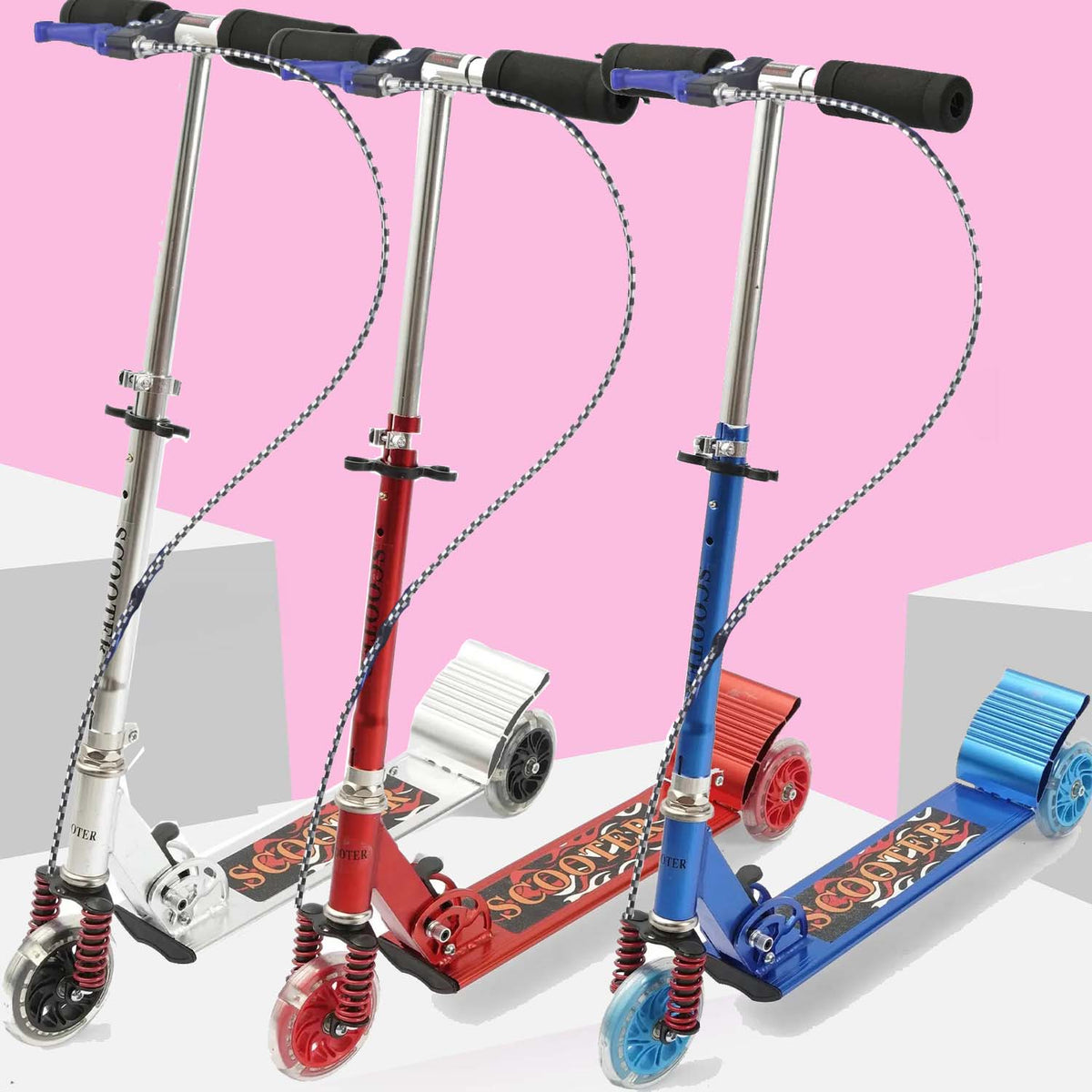 Scooty For Kids Adjustable 3 Wheel Kick Scooter Gifts For Toddlers Children Boys Girls
