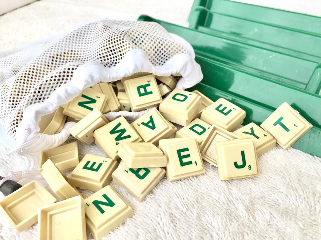 Classic Scrabble Spelling Board Game 15x15 Inch Hard Laminated Board For Adult and Kids