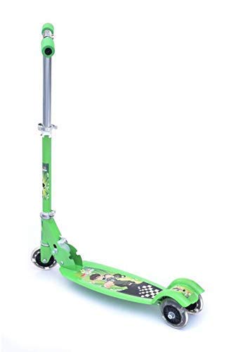 Scooty For Kids Wide Deck Heavy Weight Metal Body Adjustable 3 Wheel Kick Scooter Gifts For Toddlers Children Boys Girls