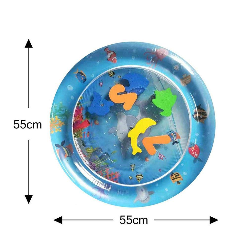 Baby Toddler Activity Water Play Gym Leakproof Cushion Inflatable Tummy Time Fitness Rack Mat