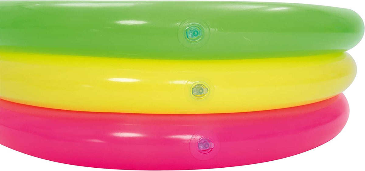 Bestway Inflatable Swimming Pool for Kids, 3 Ring Thickened Portable Kiddie Pool for Babies & Children, Outdoor Water Play Pool