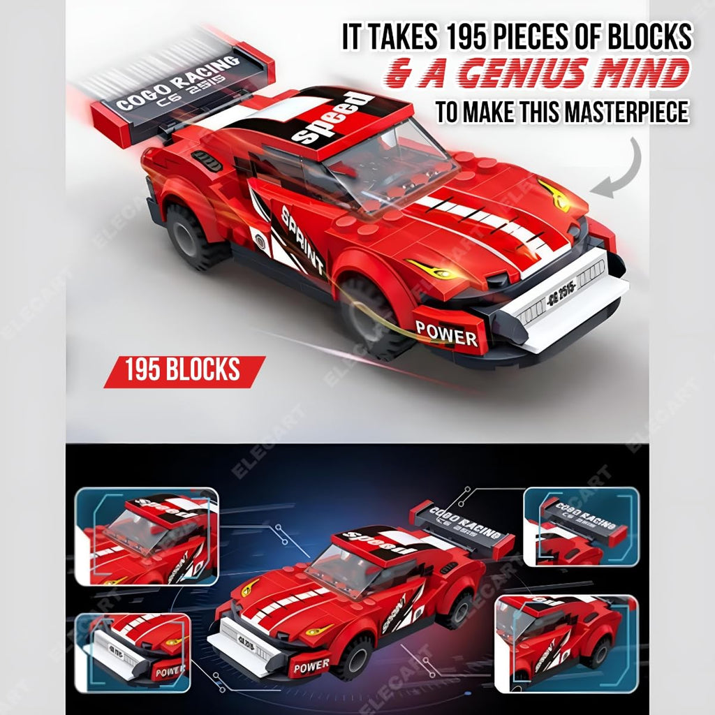 Original Lego Building Blocks Speed Racing Car Shaped Lego Sets For Kids Educational DIY Toys Creative Mind Lego Blocks For Kids