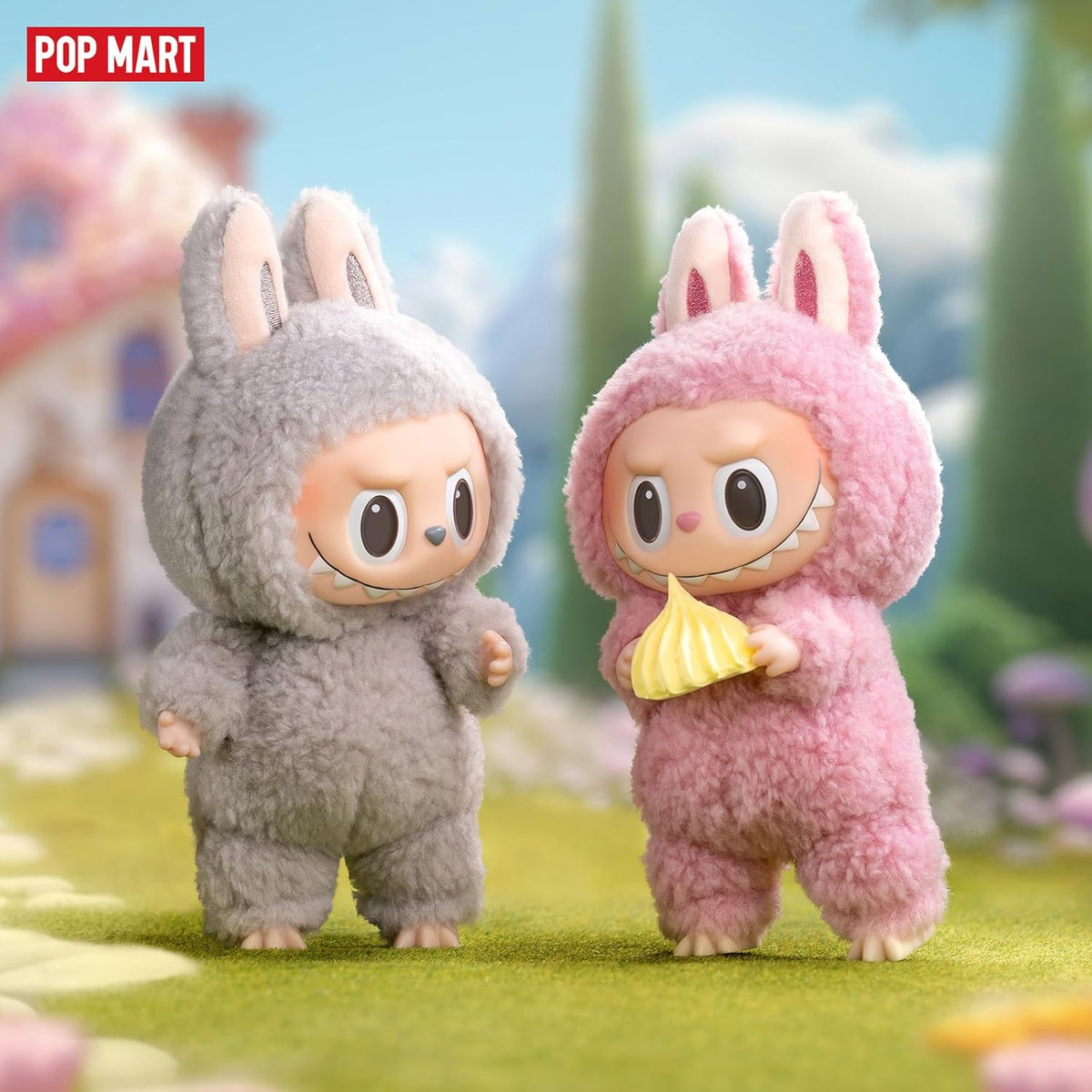 Labubu Original Pop Mart Labubu Doll Blind Box Plush Toy Binginto Energy Series Cute Soft Bunny Doll with Keychain for Kids Girls Boys Colorful Fluffy Labubu Character Key Ring Random Color