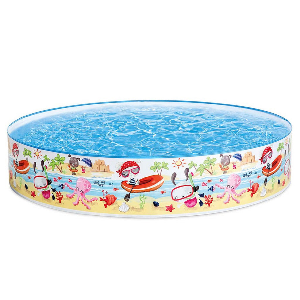 Intex Sea Swimming Fun Play Pool Without Air 4' 5' 6' 8' feet Fill-N-Fun Paddling Pool For Kids