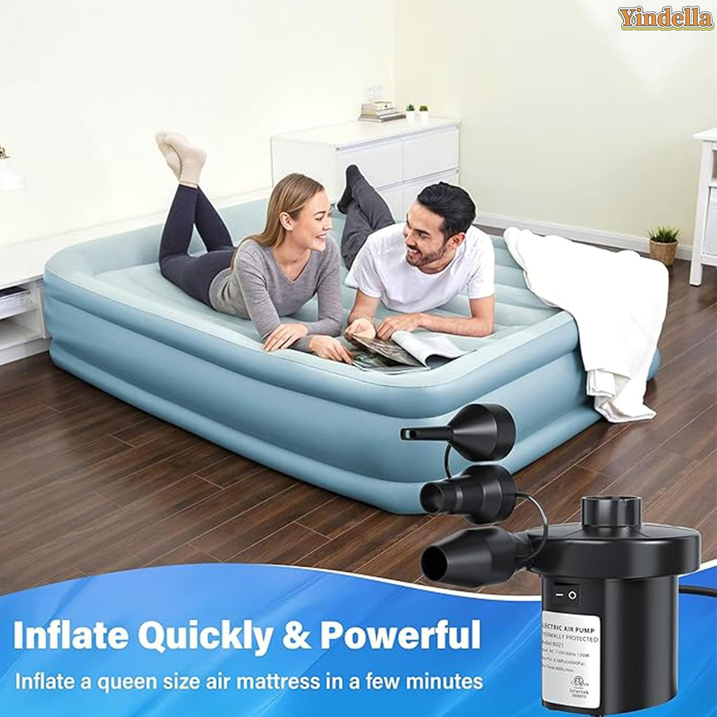 AC Electric Air Pump for Quickly Inflates/Deflates for Air Sofa, Bed, Swimming Pool Tubes, Toys, Air Bags, Mattresses Electric Pump