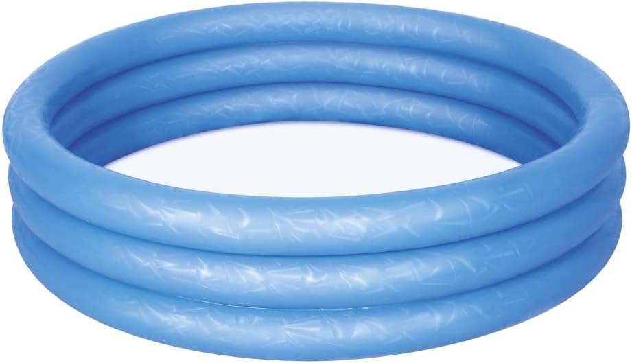 Bestway Large Swimming Pool For Kids 6Feet 5Feet 4Feet 3.3Feet Inflatable 3 Ring Play Pool For Kids Bath Tub For Children Random Color Paddling Pool Vinyl