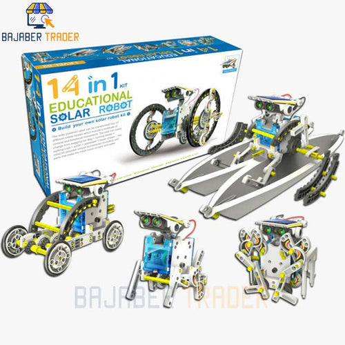 14 IN 1 Solar Robot Educational Kit  Build Your Own Robot Kit  Powered by the Sun