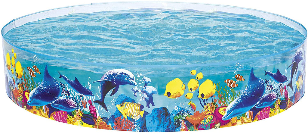 Bestway Sea Swimming Fun Play Pool Without Air 4' 5' 6' 8' feet Fill-N-Fun Paddling Pool For Kids Imported