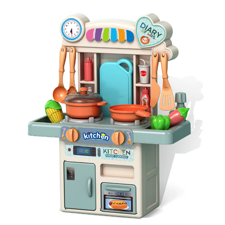 Dora Frozen Kitchen Toy Set For Kids Girls With Real Water Sound Lights Effect Pretend Play Cooking Set