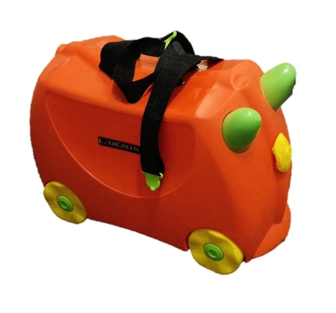 Kids Travel Trunki Suitcase Evergreen Fun Case Baby Bag School Bag Trunk Case Bag Luggage with Wheels Toy Storage All In One