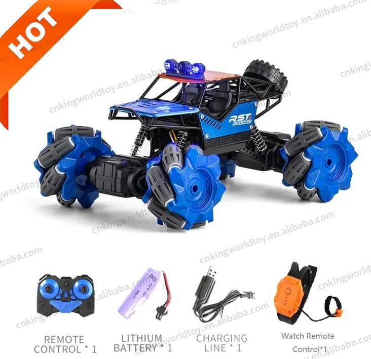 Gesture Hand Control Remote Control Car – RC Off-Road Vehicle Car with 360° Rotating Wrist Racing Truck Crawler 4WD Rock-Climbing Toy High Speed Monster Car (RANDOM COLOR)