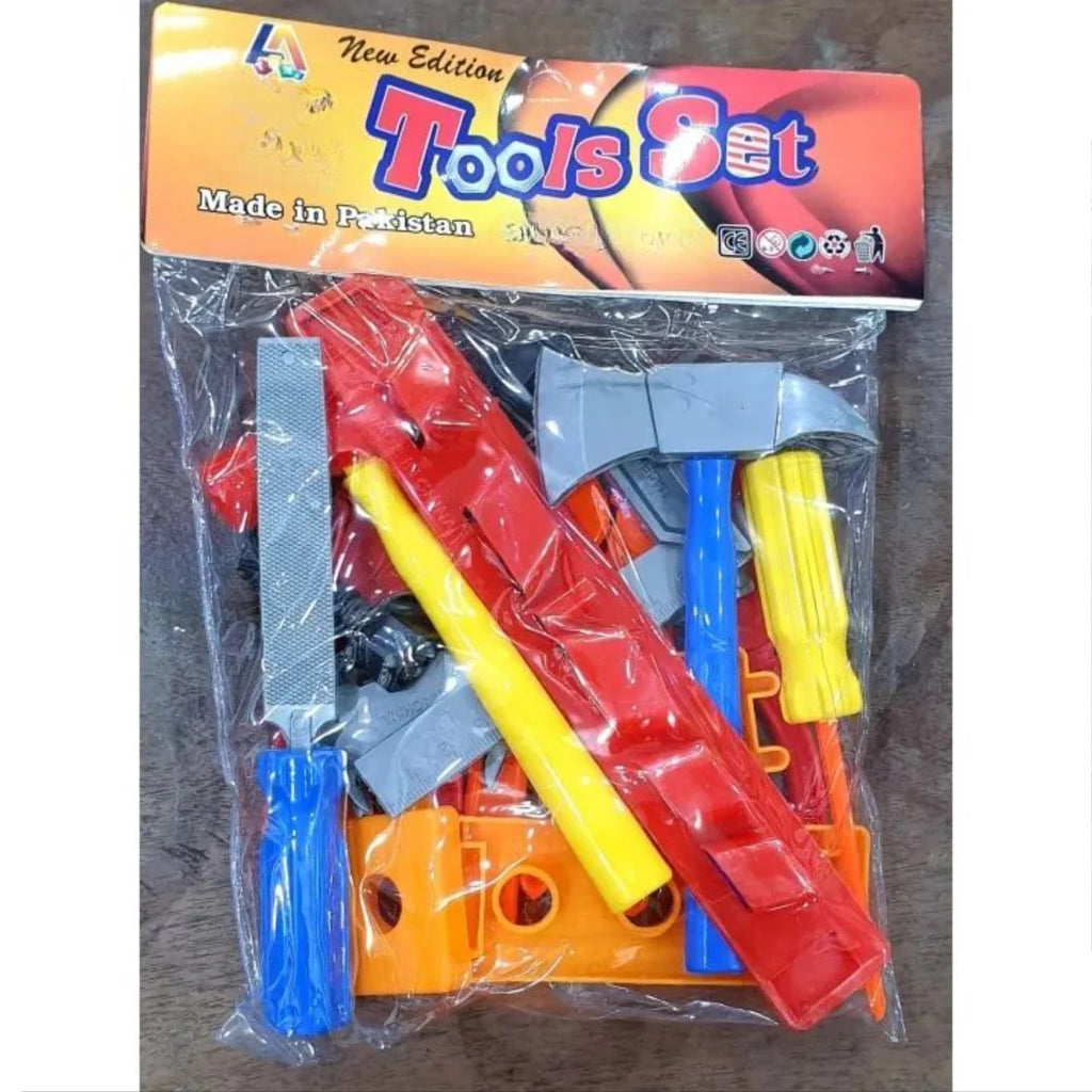 Kids Super Tool Set Multicolor Construction Tool Set For Boys Plastic Toy Tool Kit Set For Kids