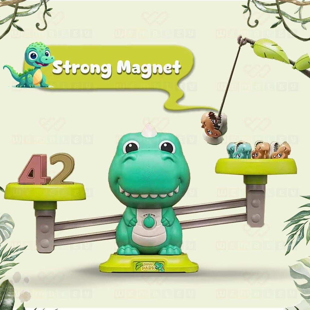 2 in 1 Dino Balancing Toy for Kids Math Game for Kids Educational Games Number Toy Educational Learning Activity Toy Engaging Preschool Game Children's,