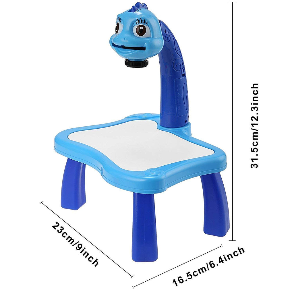 Children Painting Projection Drawing Board LED Projector Drawing Table Toys Kids Projector Painting Board Desk Projection Painting Toy Graffiti Early Education Writing Board Household Erasable Toys