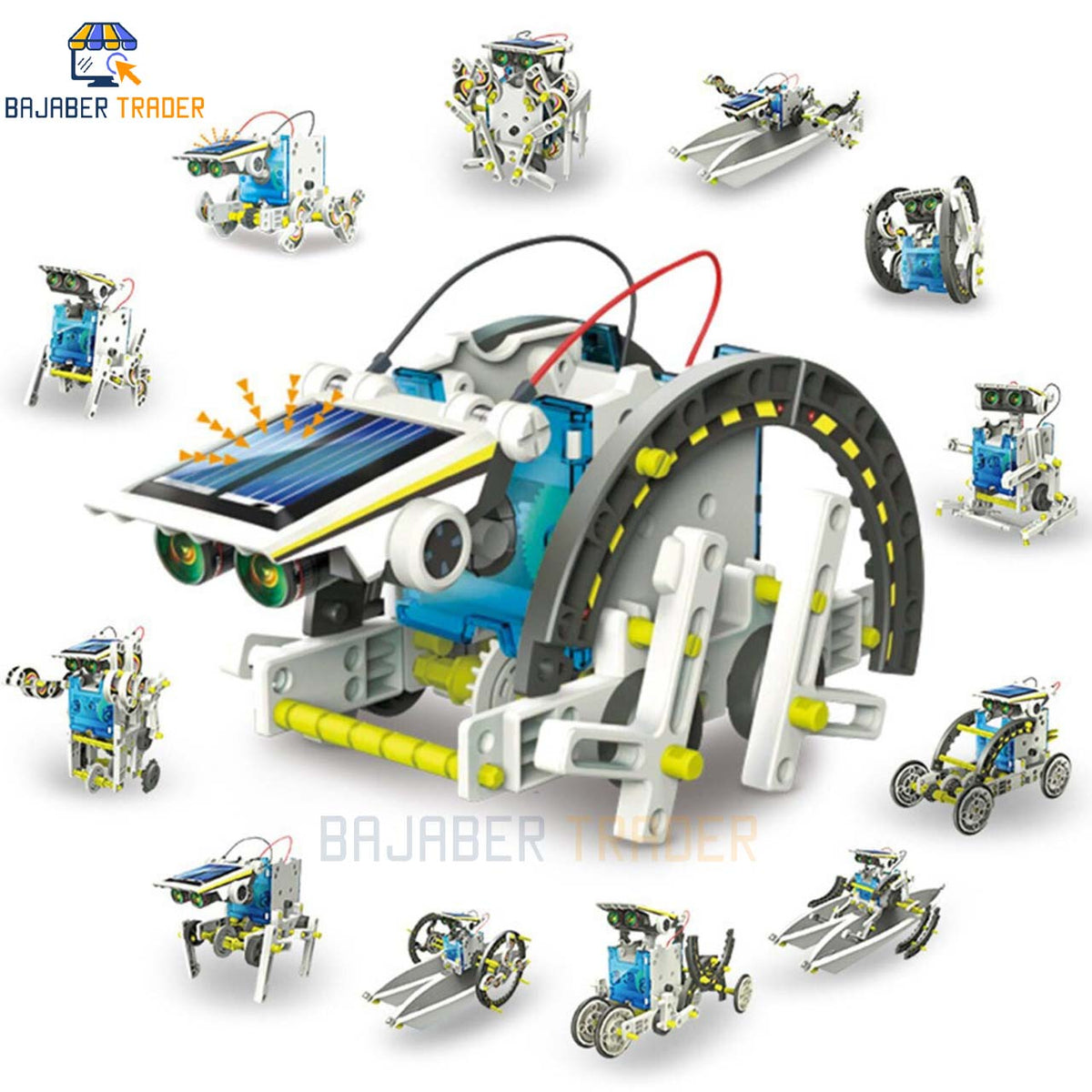 14 IN 1 Solar Robot Educational Kit  Build Your Own Robot Kit  Powered by the Sun