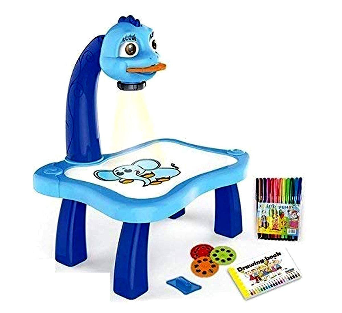 Children Painting Projection Drawing Board LED Projector Drawing Table Toys Kids Projector Painting Board Desk Projection Painting Toy Graffiti Early Education Writing Board Household Erasable Toys