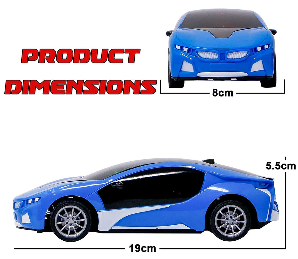 Rechargeable Remote Control High Speed 3D Famous Car with Smoke And 3D Lights Full Functions Turns Left Right Forward And Reverse Wireless Remote High Speed For Kids 1:22 Scale