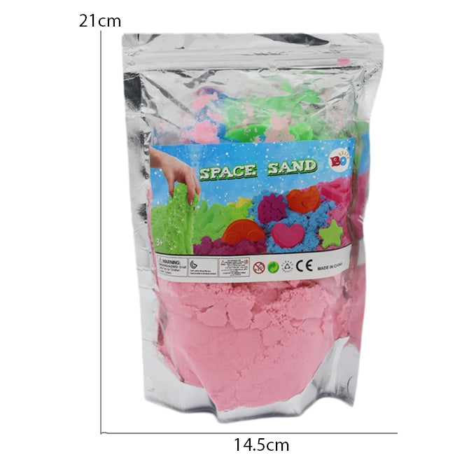Kinetic Sand Pouch For Kids 1KG 500g 250g Magic Sand Toy Set for Kids, Molds Creative Playing Sets Kids Activity Toy Soft Sand Clay Random Color