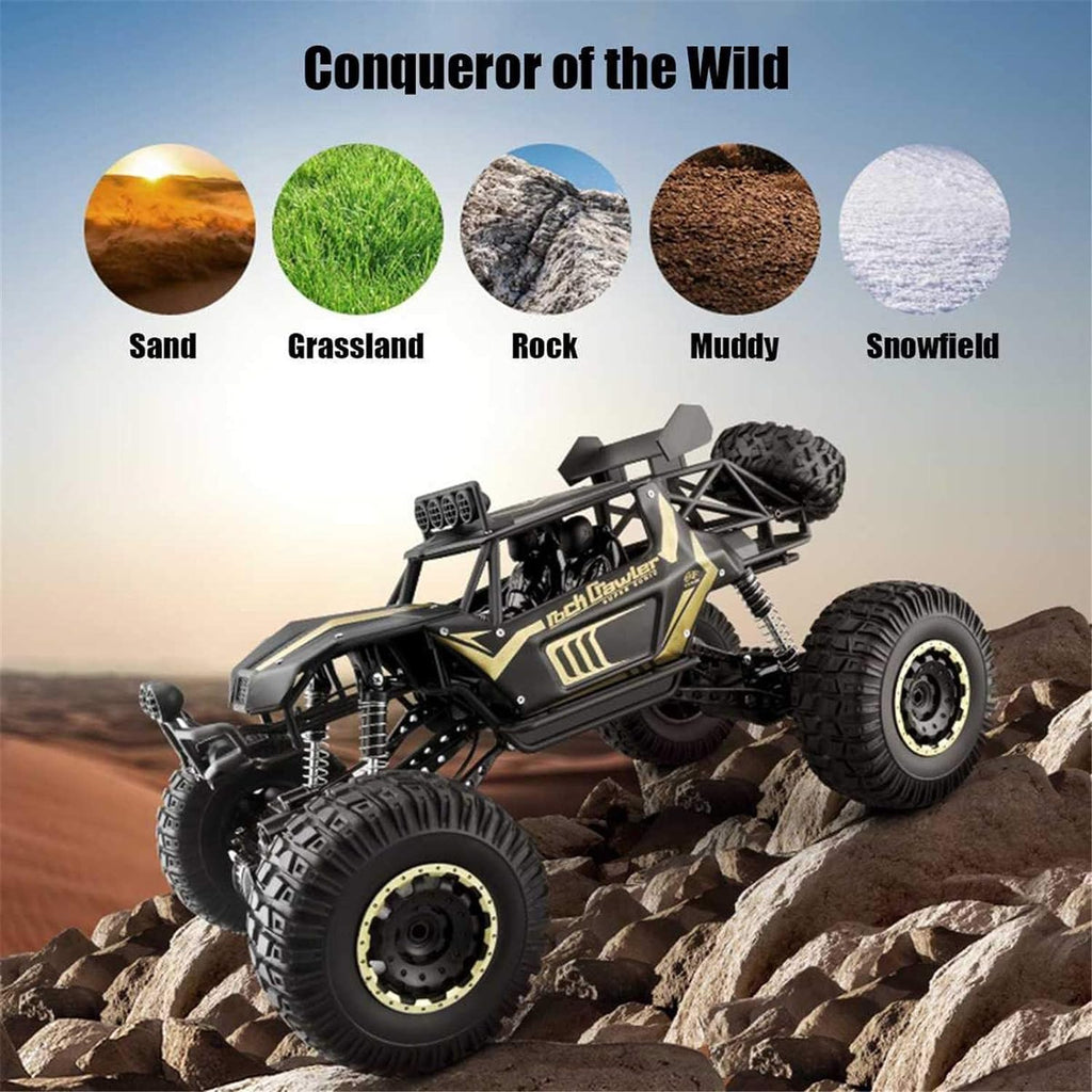 Smoke Rock Crawler Electric RC Vehicles Alloyed Remote Control Spray Toy Car for Kids & Boys Monster RC Truck with Rechargeable Rc Car 4x4 High Speed