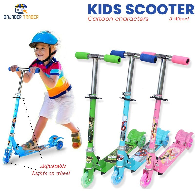 Scooty For Kids Adjustable 3 Wheel Kick Scooter Gifts For Toddlers Children Boys Girls