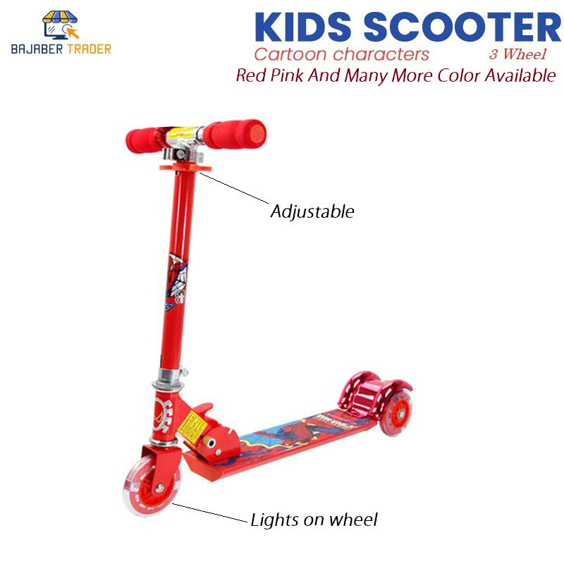 Scooty For Kids Adjustable 3 Wheel Kick Scooter Gifts For Toddlers Children Boys Girls