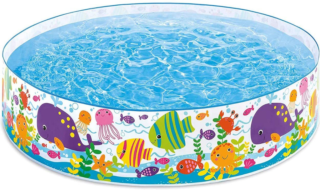 Intex Sea Swimming Fun Play Pool Without Air 4' 5' 6' 8' feet Fill-N-Fun Paddling Pool For Kids