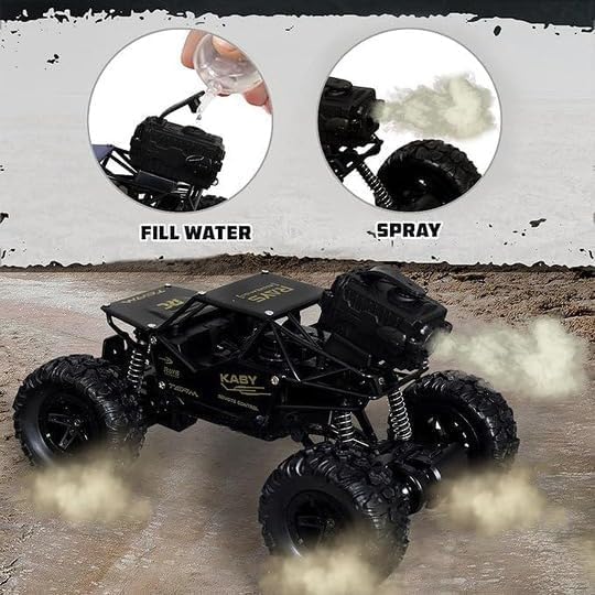Smoke Rock Crawler Electric RC Vehicles Alloyed Remote Control Spray Toy Car for Kids & Boys Monster RC Truck with Rechargeable Rc Car 4x4 High Speed