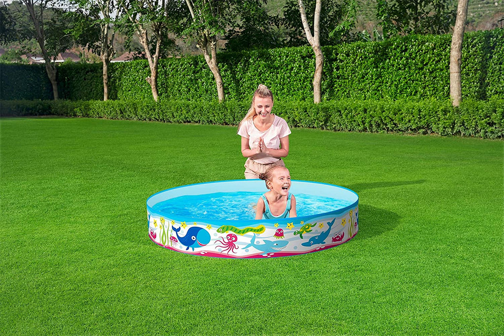 Bestway Sea Swimming Fun Play Pool Without Air 4' 5' 6' 8' feet Fill-N-Fun Paddling Pool For Kids Imported