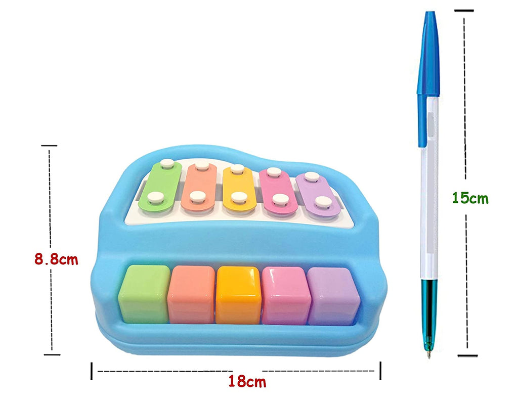 2 in1 Baby Piano Xylophone Toy for Toddlers Multicolored Key Keyboard Xylophone Piano Musical Piano Toy for Baby Kids Girls Boys