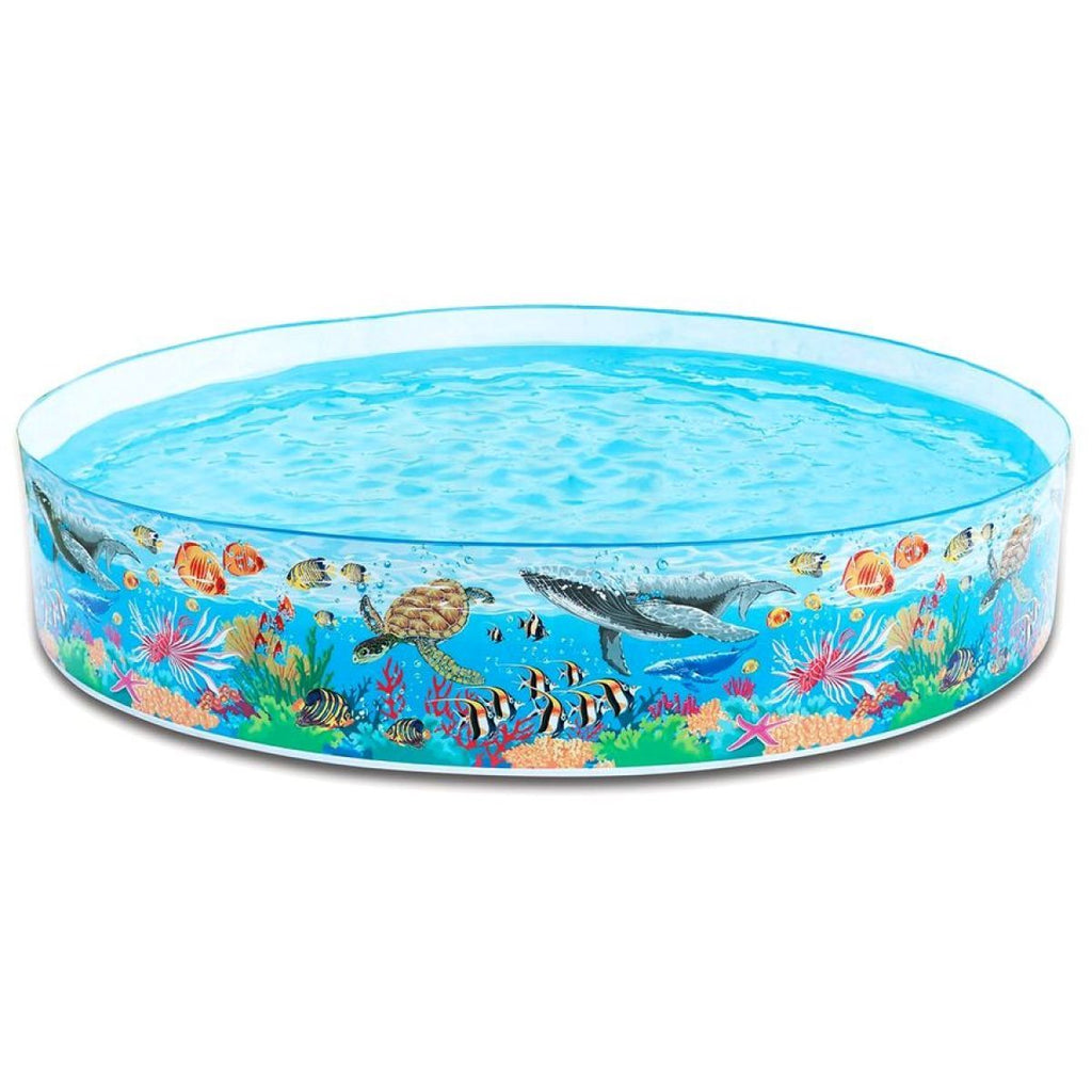 Intex Sea Swimming Fun Play Pool Without Air 4' 5' 6' 8' feet Fill-N-Fun Paddling Pool For Kids