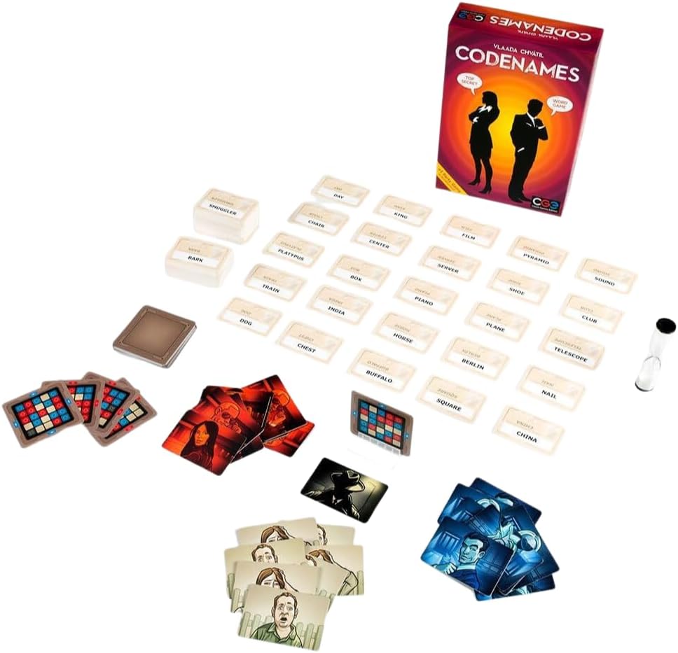 Codenames Board Game Best Family Cards Game Thrilling Adventure Code Names Top Secret Word Game