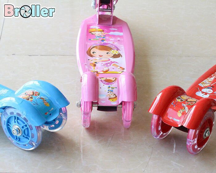 Big Scooty For Kids Adjustable 3 Wheel Large Kick Scooter Gifts For Toddlers Children Boys Girls 12years