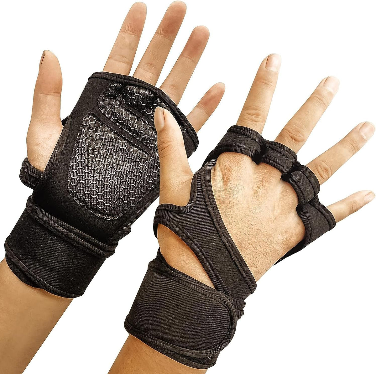 Weightlifting Gym Gloves With Wrist Support Fitness GYM GLOVES Weight Lifting Gloves Fitness Gloves With Wrist Wrap, Gym Workout, Weightlifting & Fitness
