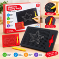 Magnetic Drawing Board for Kids with Magnetic Pen, Magnetic Bead Drawing Pad, Reusable Educational Learning Toy for Boys and Girls