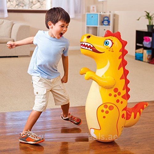 Bop Bag Inflatable Punching Boxing Bop Bag For Kids 3D Bouncer Water Filled Base Hit Me Punching Bob Bag Toy for Toddlers, Outdoor & Indoor Playing