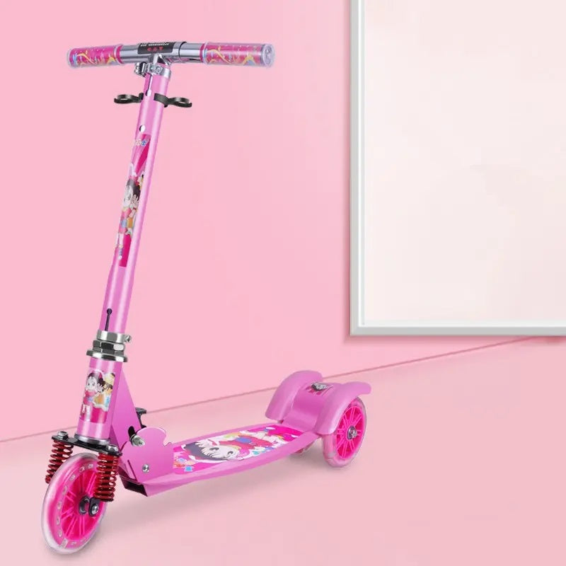 Big Scooty For Kids Adjustable 3 Wheel Large Kick Scooter Gifts For Toddlers Children Boys Girls 12years