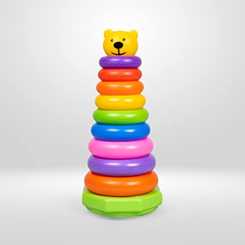 Colorful Rainbow Stacking Rings Tower for Babies Fun & Educational Children’s Toy