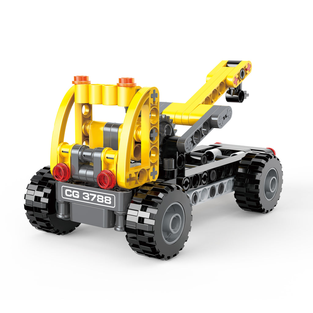 Lego Engineer Construction Vehicle Building Blocks Set Crane, Bulldozer & Loader Toy for Kids Educational STEM Blocks