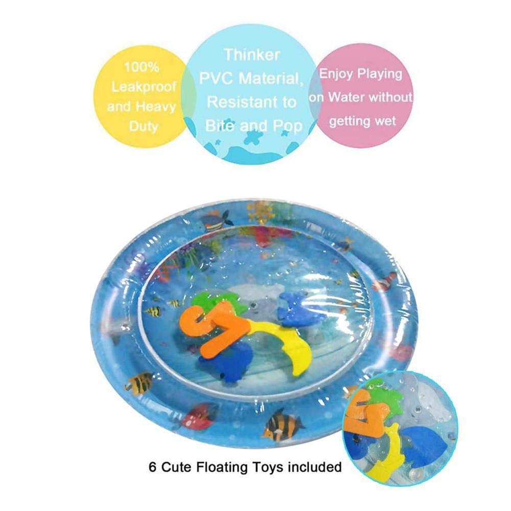 Baby Toddler Activity Water Play Gym Leakproof Cushion Inflatable Tummy Time Fitness Rack Mat