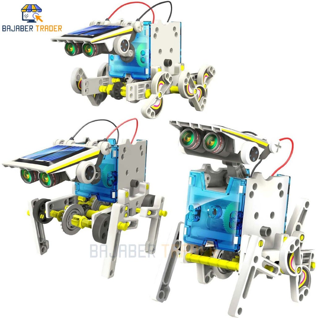 14 IN 1 Solar Robot Educational Kit  Build Your Own Robot Kit  Powered by the Sun