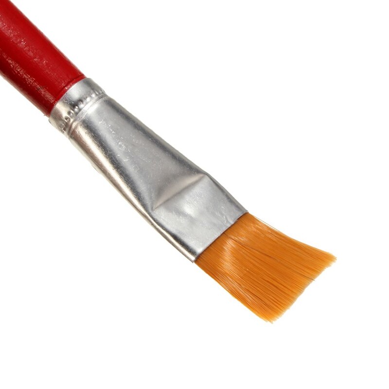 12pcs Artist Wooden Paint Brush Set Oil Painting Oil Acrylic Paint Flat Art Imported Excellent Quality Brushes