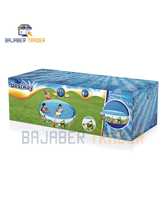 Bestway Sea Swimming Fun Play Pool Without Air 4' 5' 6' 8' feet Fill-N-Fun Paddling Pool For Kids