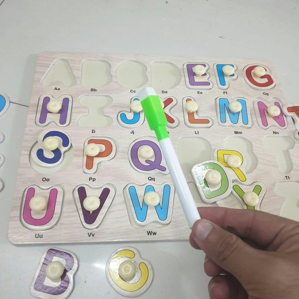 Wooden Alphabet Wooden English Letters Alphabet Number Shape Learning Montessori Toys Preschool Education Kids Learning Toys