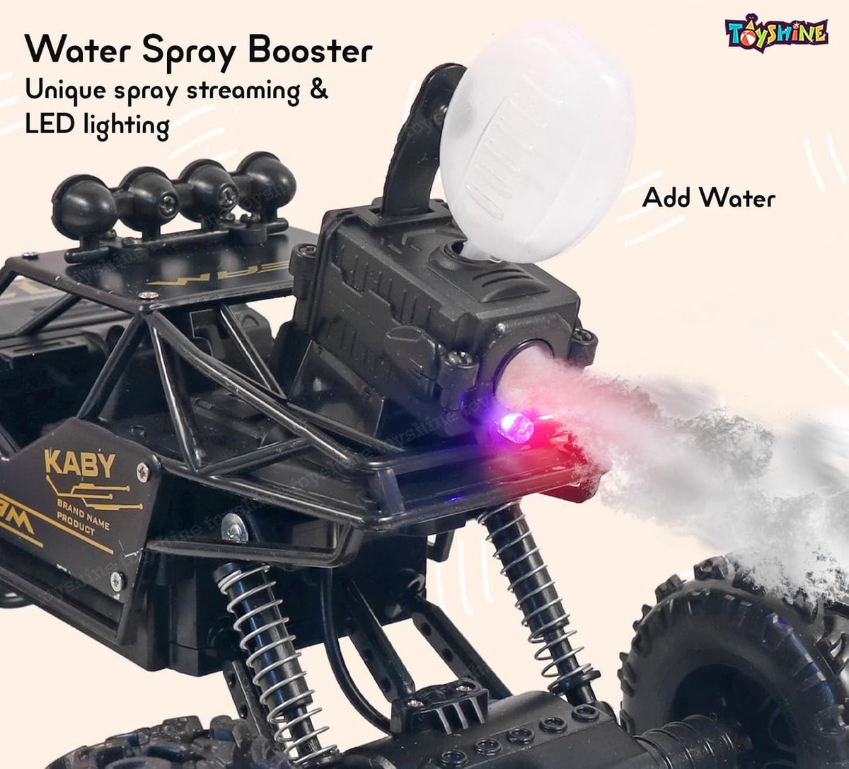 Smoke Rock Crawler Electric RC Vehicles Alloyed Remote Control Spray Toy Car for Kids & Boys Monster RC Truck with Rechargeable Rc Car 4x4 High Speed