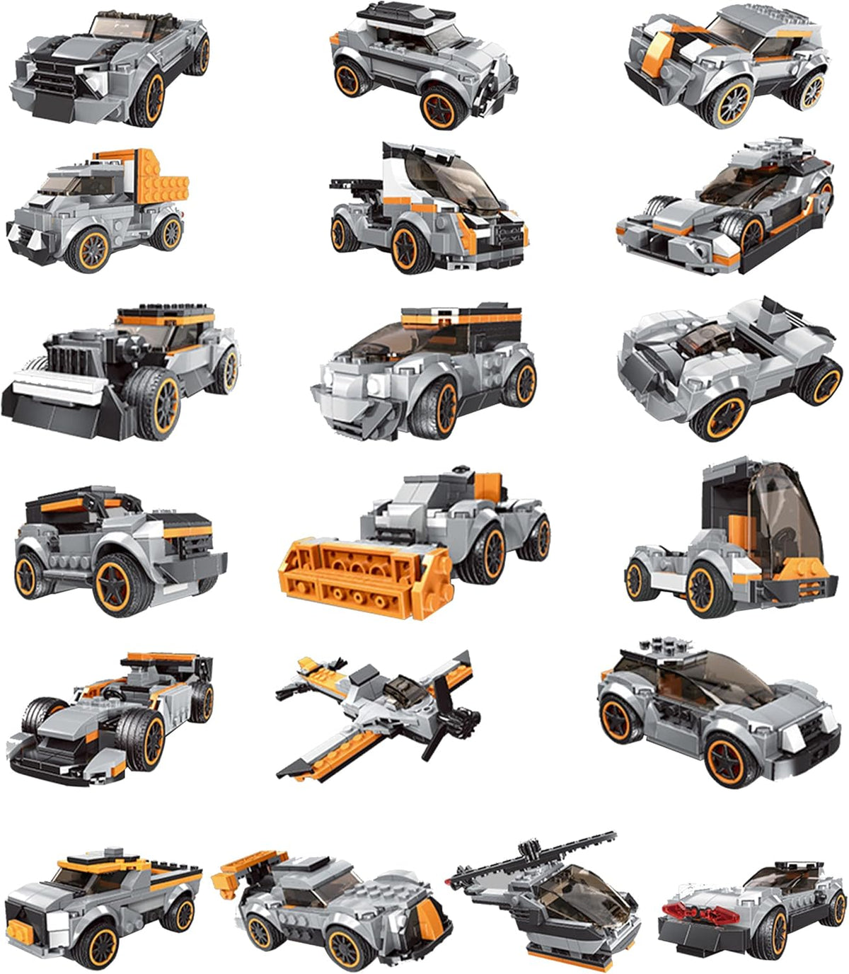 Lego Architect 20-in-1 Racing Vehicle Building Set | 233+ Pieces STEM Educational Toy | Construction Learning Bricks for Kids | Builds Cars  Jeeps, SUVs